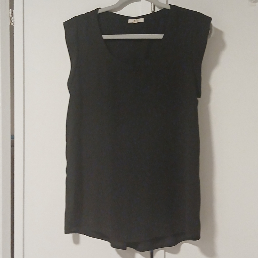 Pleione Womens Top  Short Sleeve Flowy Relaxed Fit Flowy Size S